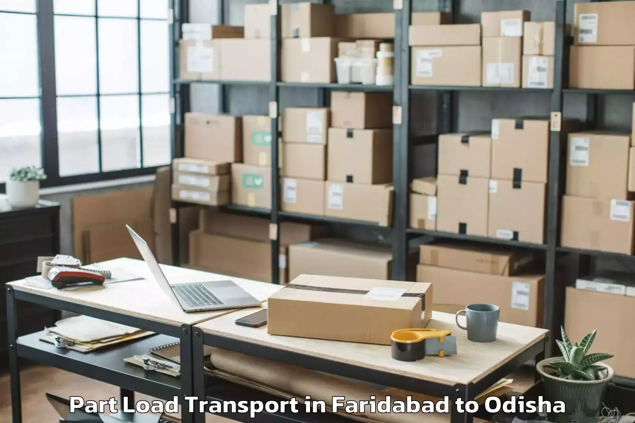 Comprehensive Faridabad to Sukinda Part Load Transport